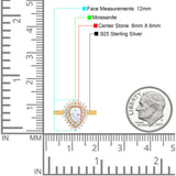 Pear Teardrop Natural Stone Halo Ring