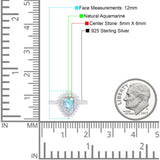 Pear Teardrop Natural Stone Halo Ring