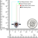 Pear Teardrop Natural Stone Halo Ring