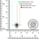 Pear Teardrop Natural Stone Halo Ring