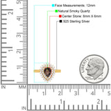 Pear Teardrop Natural Stone Halo Ring