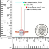 Vintage Style Oval Natural Stone Flower Ring