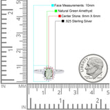 Vintage Style Oval Natural Stone Flower Ring