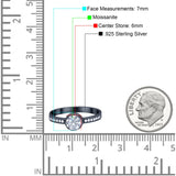 Vintage Style Round Natural Stone Solitaire Ring