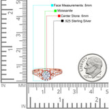 Art Deco Round Natural Stone Ring