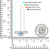 Art Deco Round Natural Stone Ring