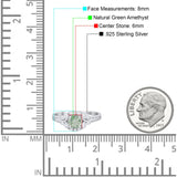 Art Deco Round Natural Stone Ring