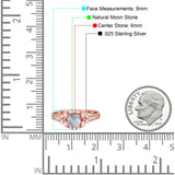 Art Deco Round Natural Stone Ring