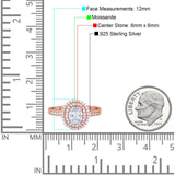 Art Deco Oval Natural Stone Halo Ring