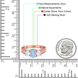 Three Stone Oval Natural Stone Wedding Ring