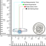 Vintage Style Round Natural Stone Beaded Ring