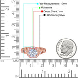 Art Deco Round Natural Stone Ring