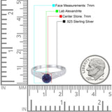 Vintage Style Round Natural Stone Ring