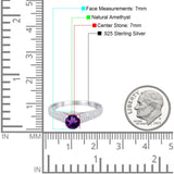 Vintage Style Round Natural Stone Ring