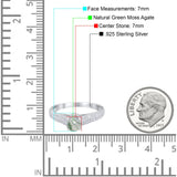 Vintage Style Round Natural Stone Ring