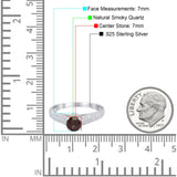 Vintage Style Round Natural Stone Ring