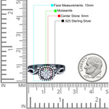 Art Deco Round Natural Stone Twisted Ring