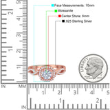 Art Deco Round Natural Stone Twisted Ring