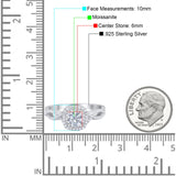 Art Deco Round Natural Stone Twisted Ring