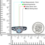 Art Deco Round Natural Stone Twisted Ring