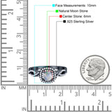 Art Deco Round Natural Stone Twisted Ring