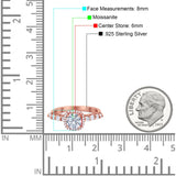 Vintage Style Round Natural Stone Wedding Ring