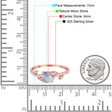 Round Natural Stone Leaf Style Ring