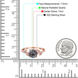 Art Deco Round Natural Stone Leaf Style Ring