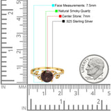 Art Deco Round Natural Stone Leaf Style Ring