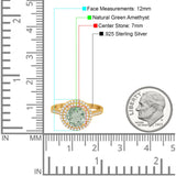 Vintage Style Round Natural Stone Ring