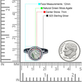 Vintage Style Round Natural Stone Ring