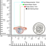 Vintage Style Round Natural Stone Ring