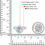 Vintage Style Round Natural Stone Ring