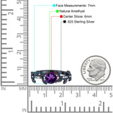 Round Natural Stone Leaf Style Ring