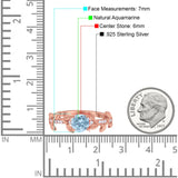 Round Natural Stone Leaf Style Ring