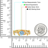 Round Natural Stone Leaf Style Ring