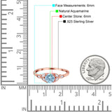 Art Deco Round Natural Stone Floral Ring