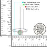 Vintage Style Round Natural Stone Ring