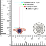 Vintage Style Round Natural Stone Wedding Ring