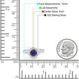 Vintage Style Round Natural Stone Wedding Ring