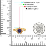 Vintage Style Round Natural Stone Wedding Ring