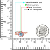 Art Deco Round Natural Stone Flower Ring