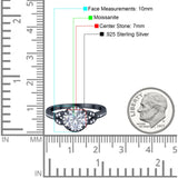 Art Deco Ring Round Natural Stone Beaded Ring