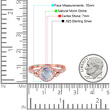 Art Deco Ring Round Natural Stone Beaded Ring