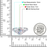 Art Deco Ring Round Natural Stone Beaded Ring