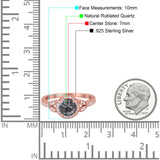 Art Deco Ring Round Natural Stone Beaded Ring