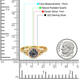 Art Deco Ring Round Natural Stone Beaded Ring