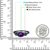 Art Deco Round Natural Stone Leaf Style Ring