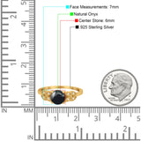 Art Deco Round Natural Stone Leaf Style Ring