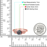 Art Deco Round Natural Stone Leaf Style Ring